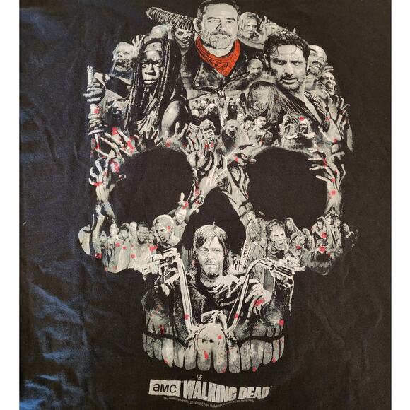 AMC The Walking Dead Graphic T-Shirt 2016 Zombies Comics Horror - Picture 3 of 6